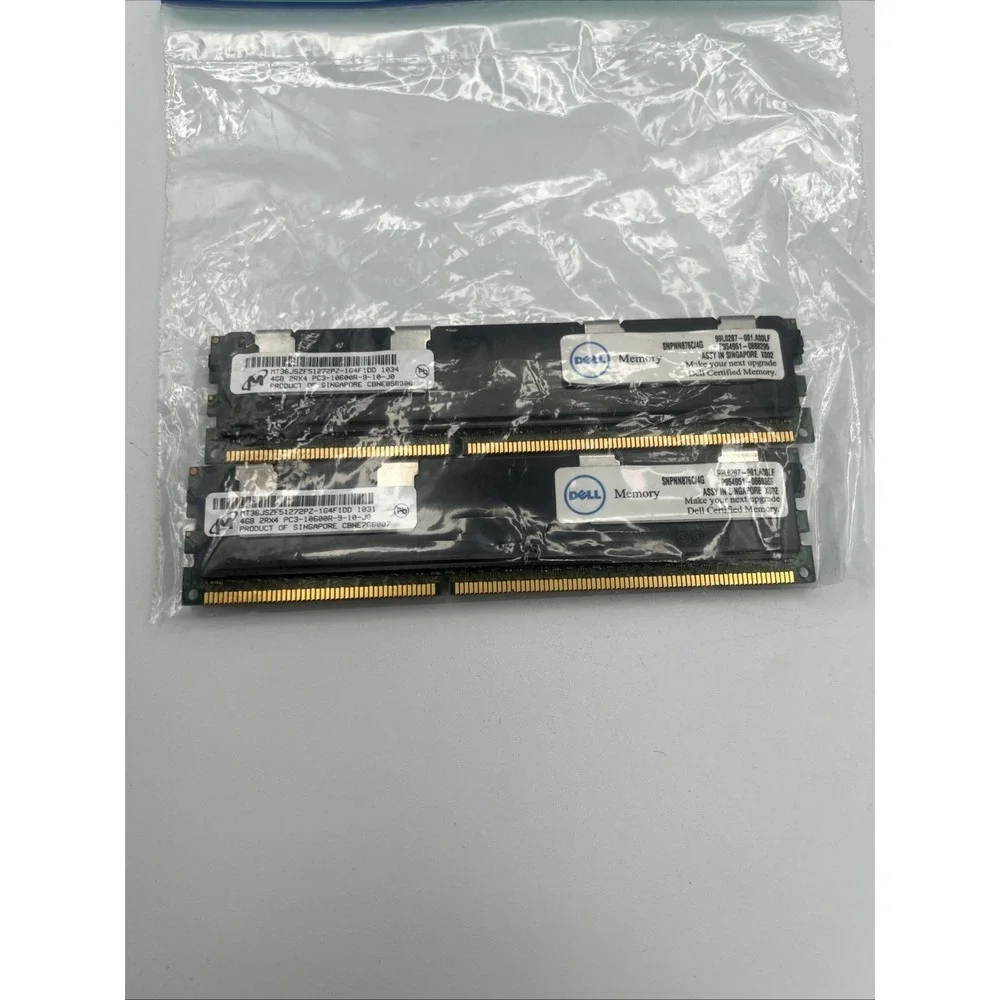 Micron 8GB 2x 4GB PC3-10600 DDR3-1333MHz ECC Registered‎ MT36JSZF51272PZ-1G4G1HG